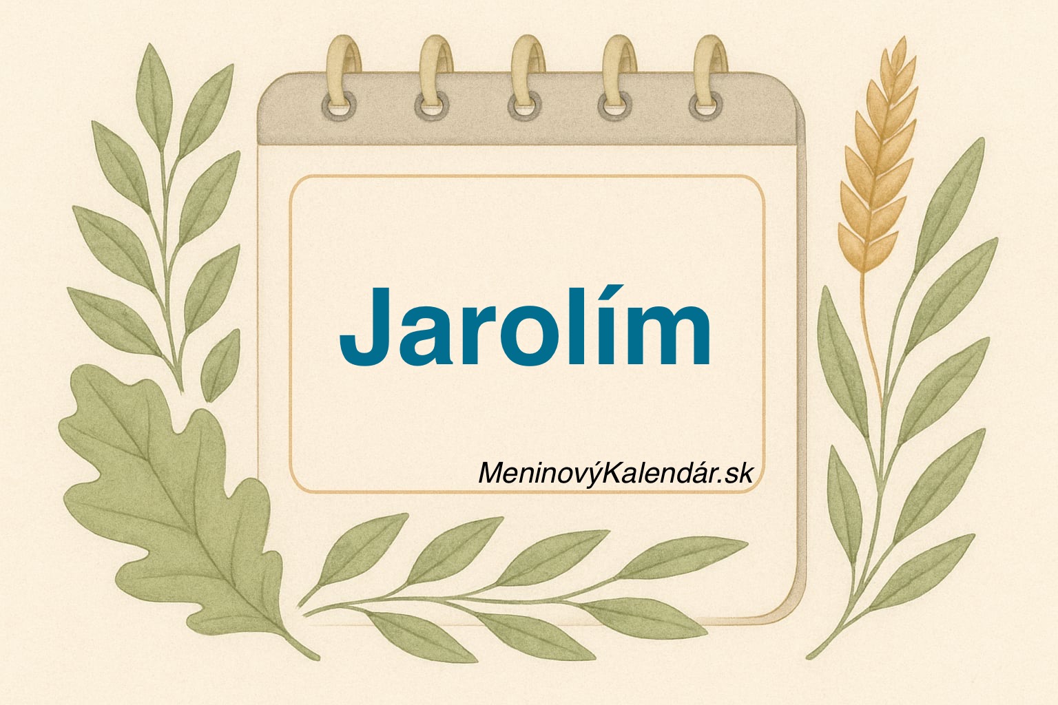 📅 Kedy má meniny Jarolím?