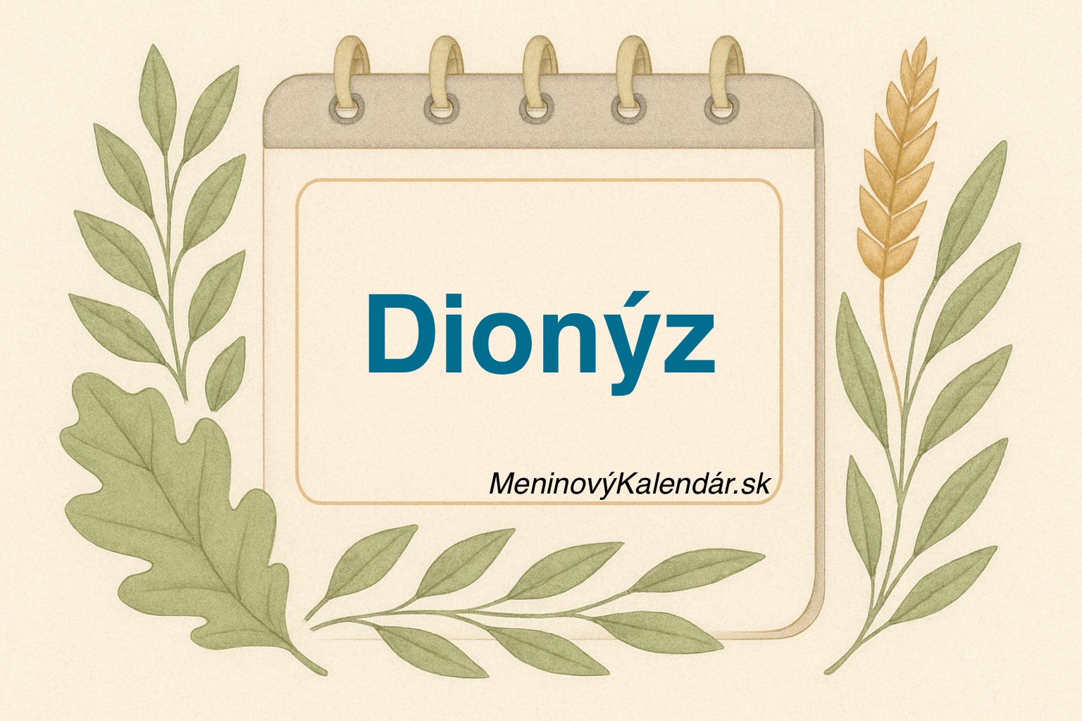 🍇 Kedy má meniny Dionýz?