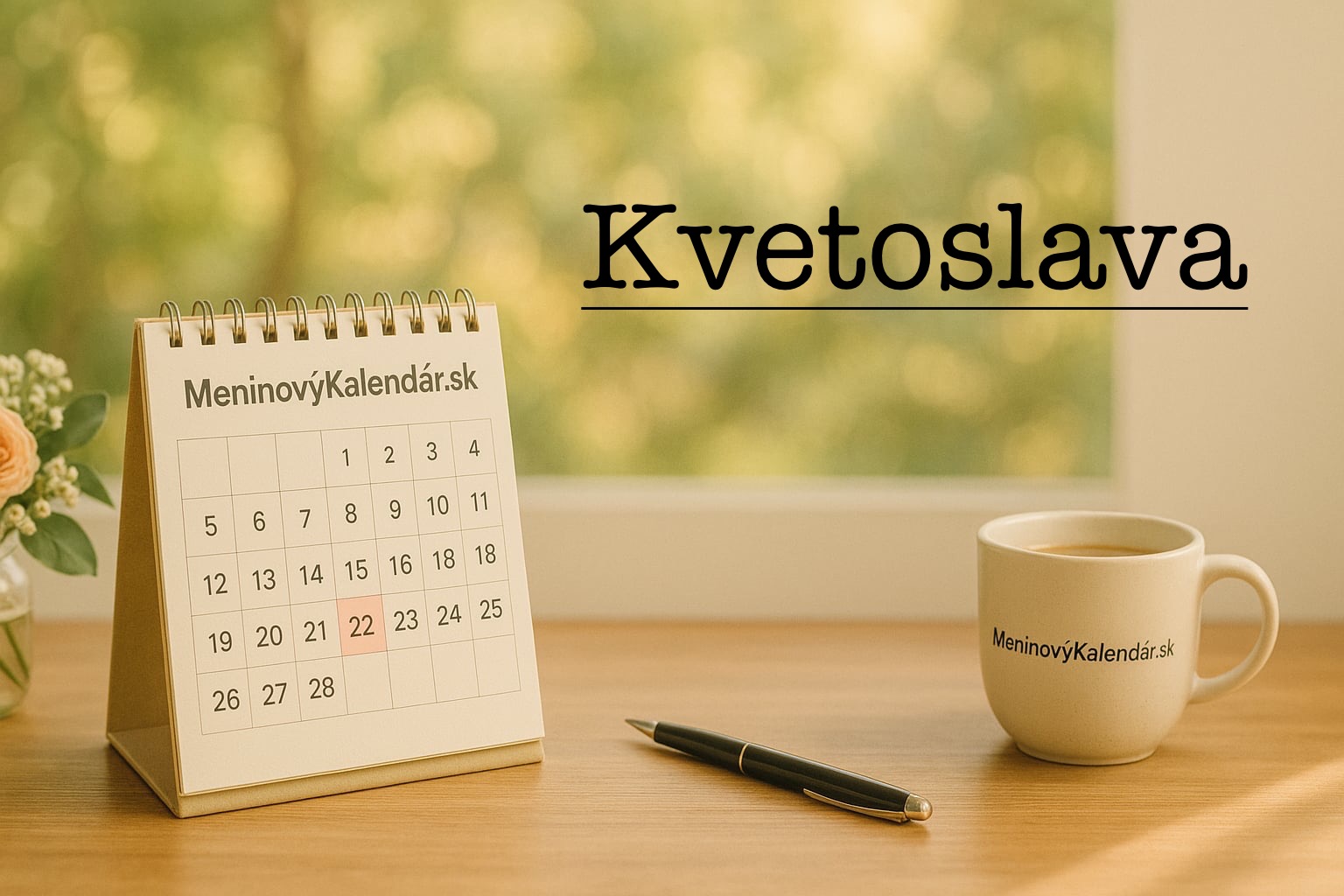 Kvetoslava (24. október) – meniny, pôvod, história a význam mena