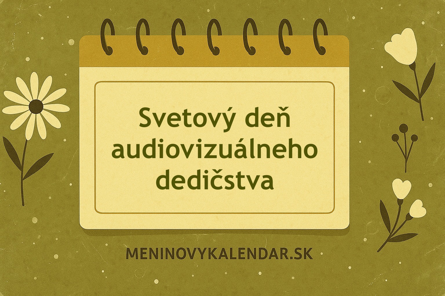 Svetový deň audiovizuálneho dedičstva (27. október) 🎥🎶📺