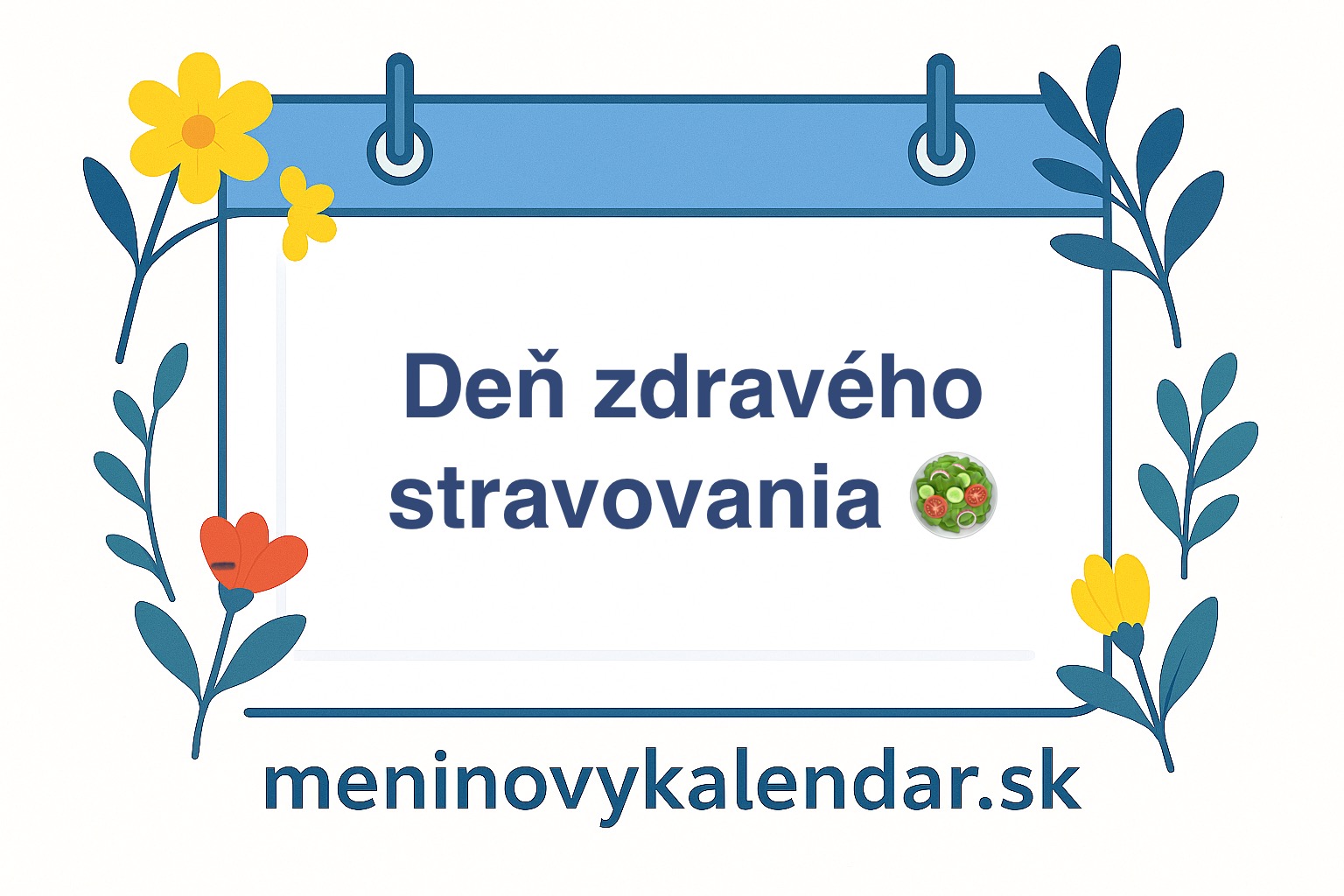 Deň zdravého stravovania – prvá streda v novembri (5. november 2025) 🥗🌿