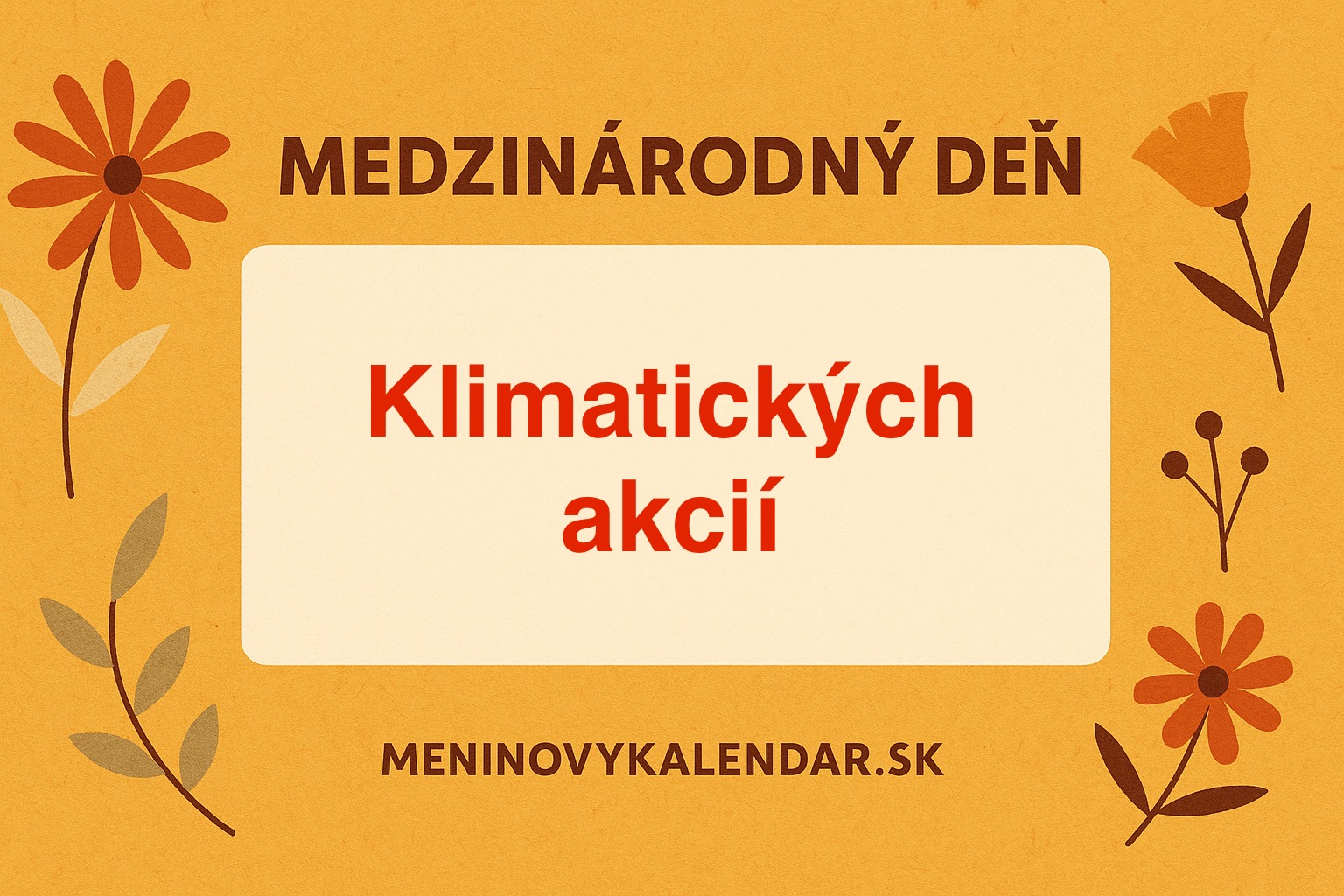 🌍 Medzinárodný deň klimatických akcií – výzva pre našu planétu (24. október) 🌱