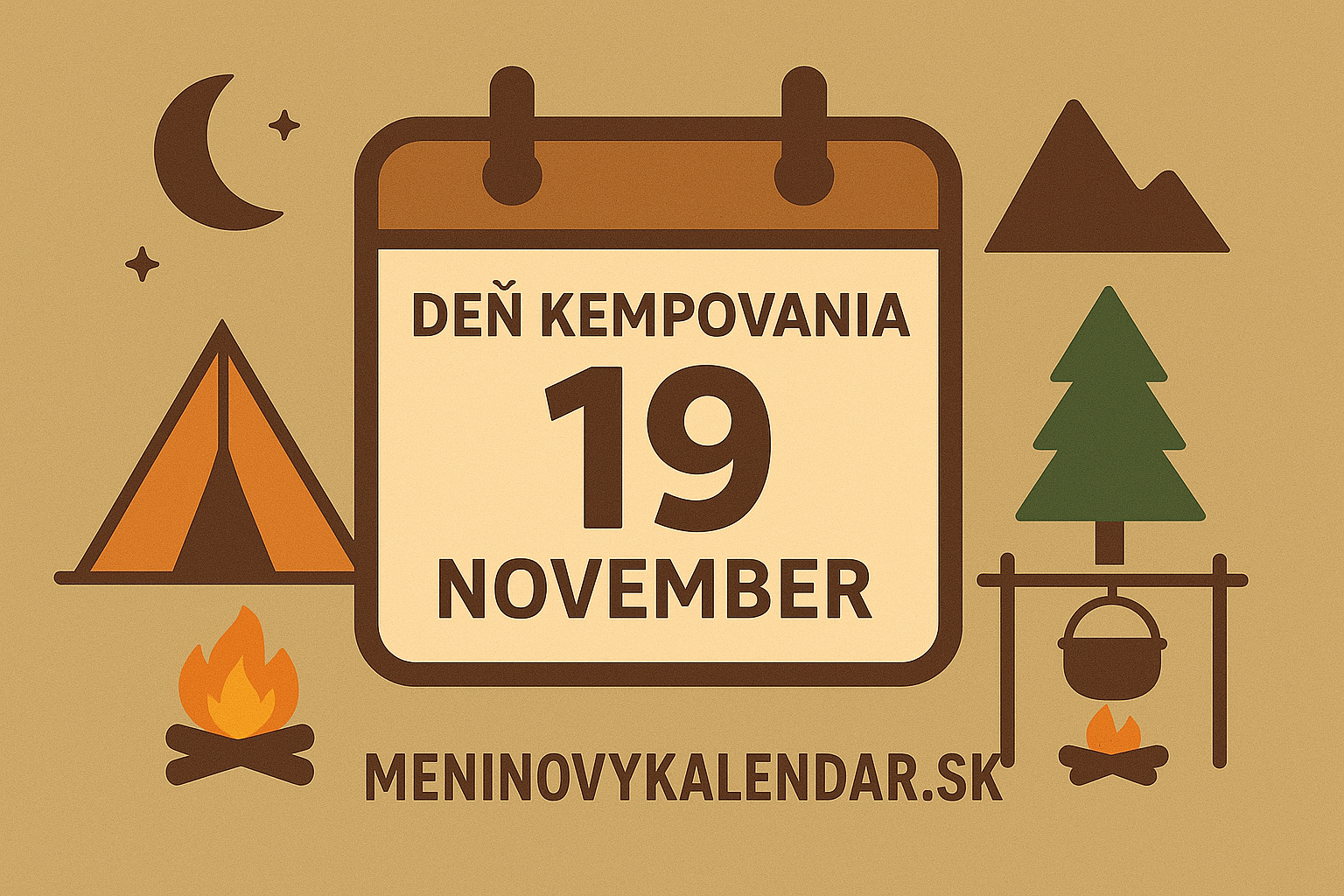 🏕️ Deň kempovania – návrat k prírode a slobode pod hviezdami 🌲✨ (19. november)