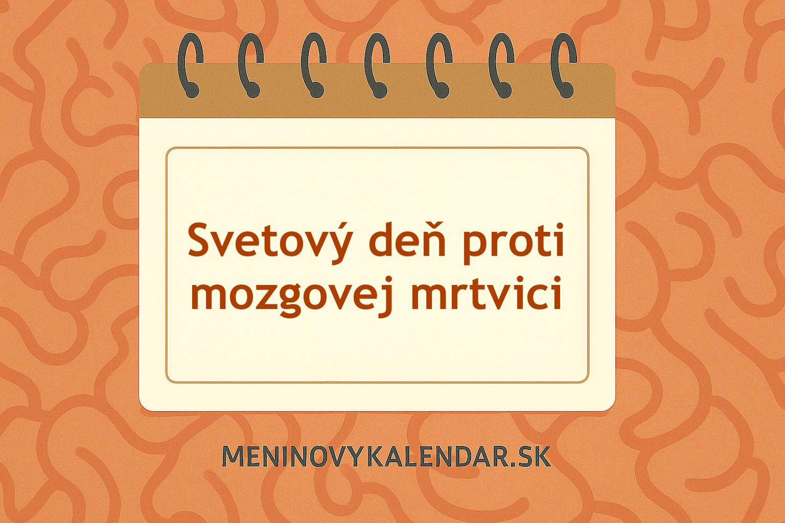 Svetový deň proti mozgovej mŕtvici (29. október) 🧠🌍