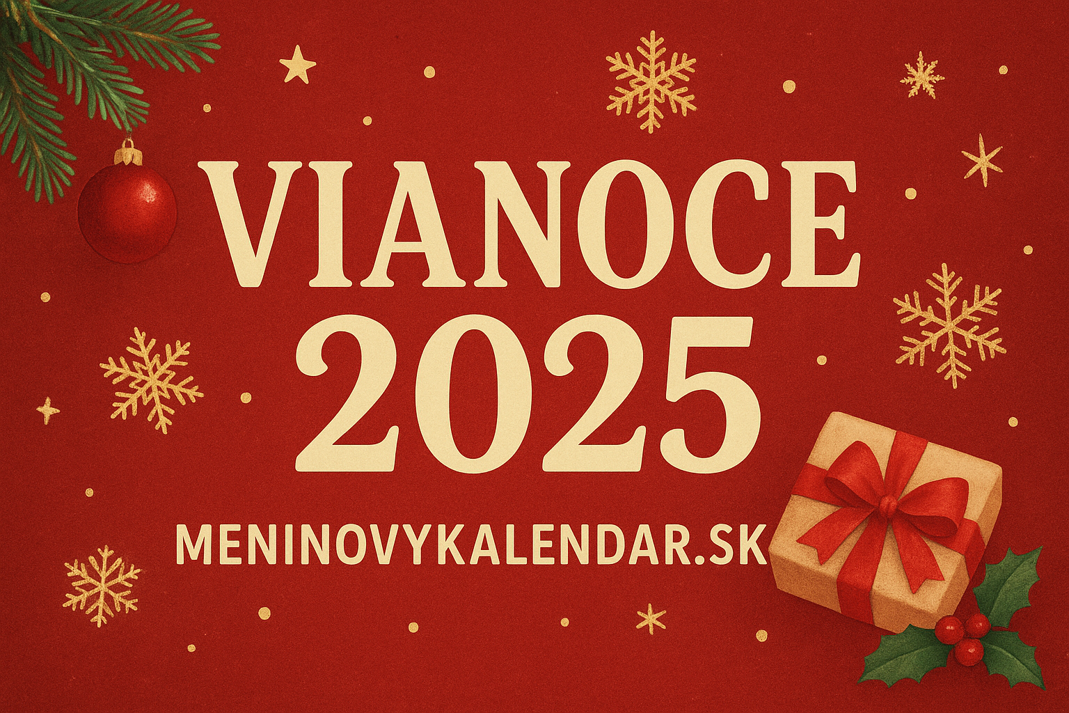 Vianoce 2025 – farba, trendy a dátumy 🎄✨