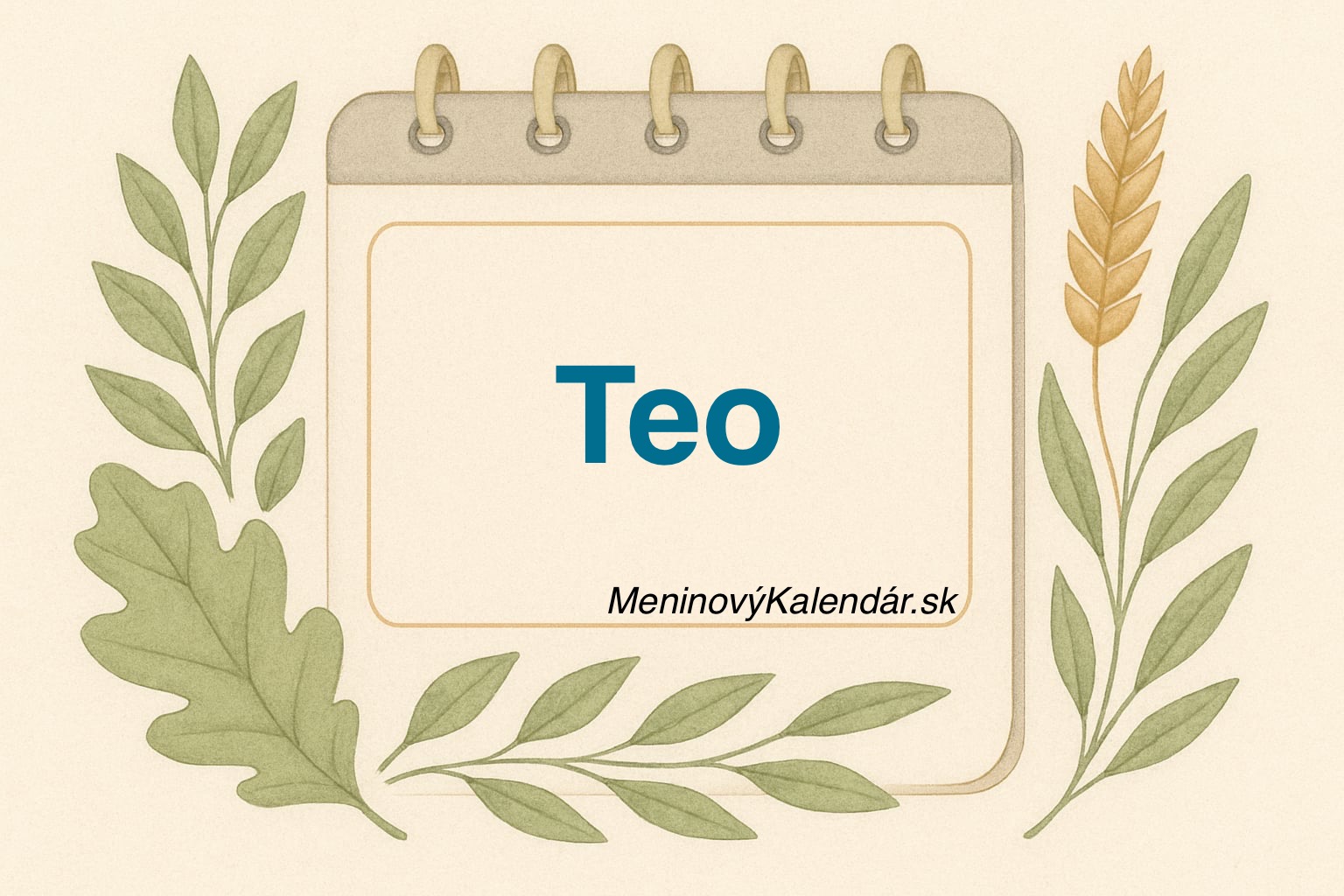 🎉 Kedy má meniny Teo?
