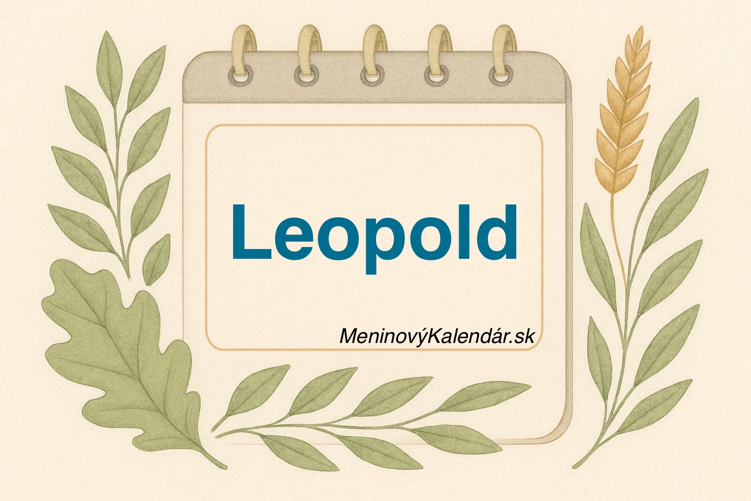 🦁 Kedy má meniny Leopold?