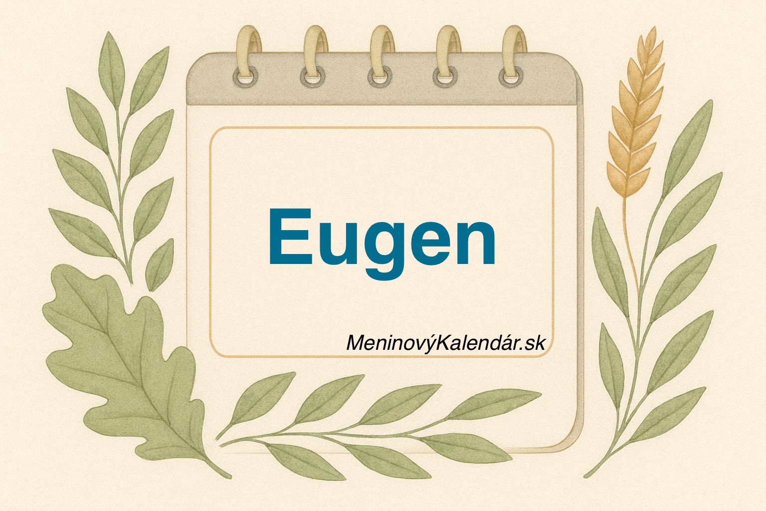🎩 Kedy má meniny Eugen?