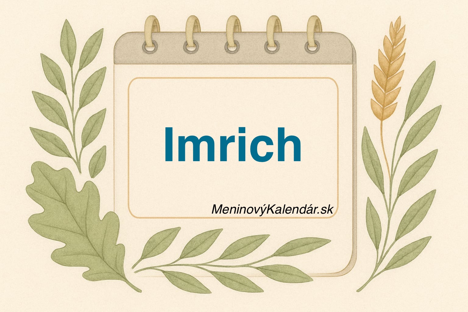 🎉 Kedy má meniny Imrich?