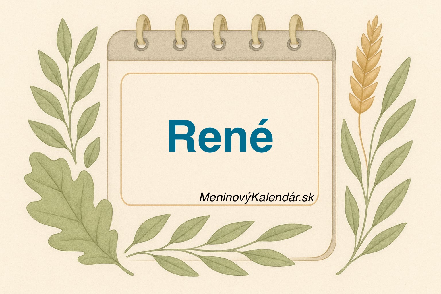 🎉 Kedy má meniny René?