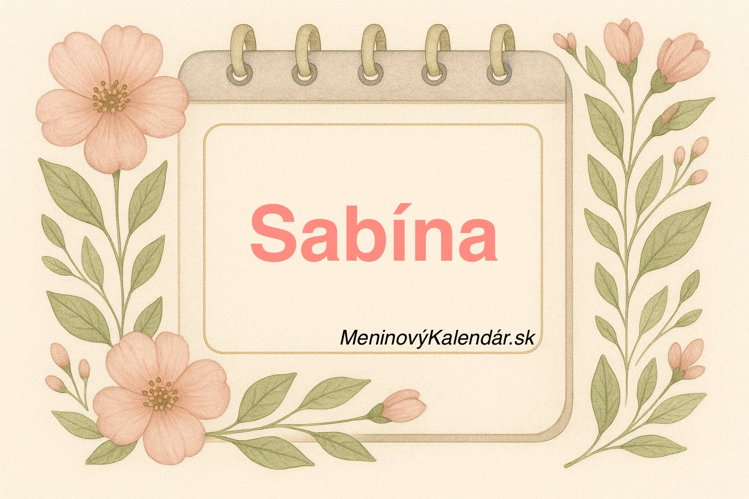 📅 Kedy má meniny Sabína?