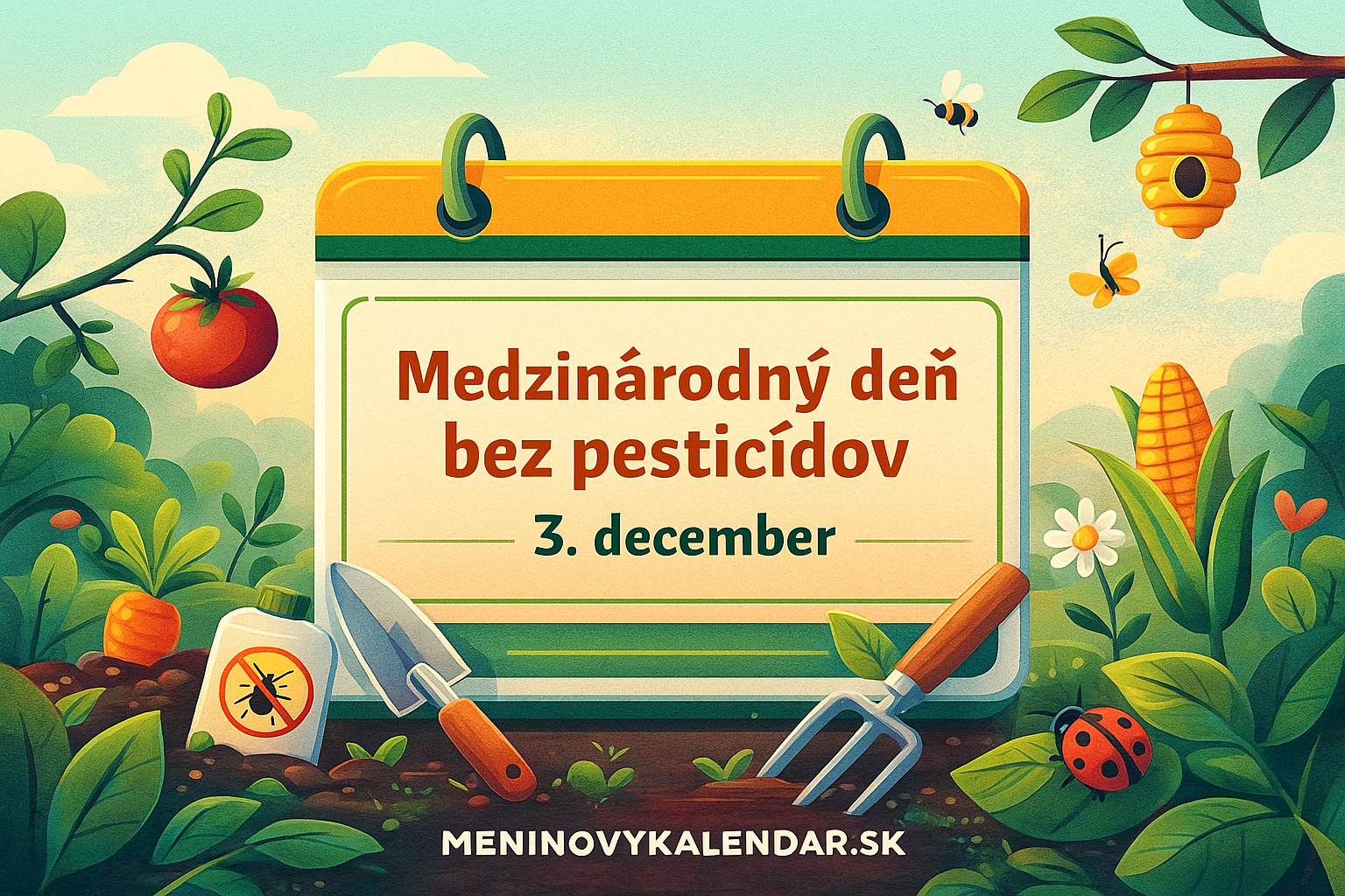 🌱 Medzinárodný deň bez pesticídov — za čistú pôdu, vodu a zdravie 🌍 (3. december)