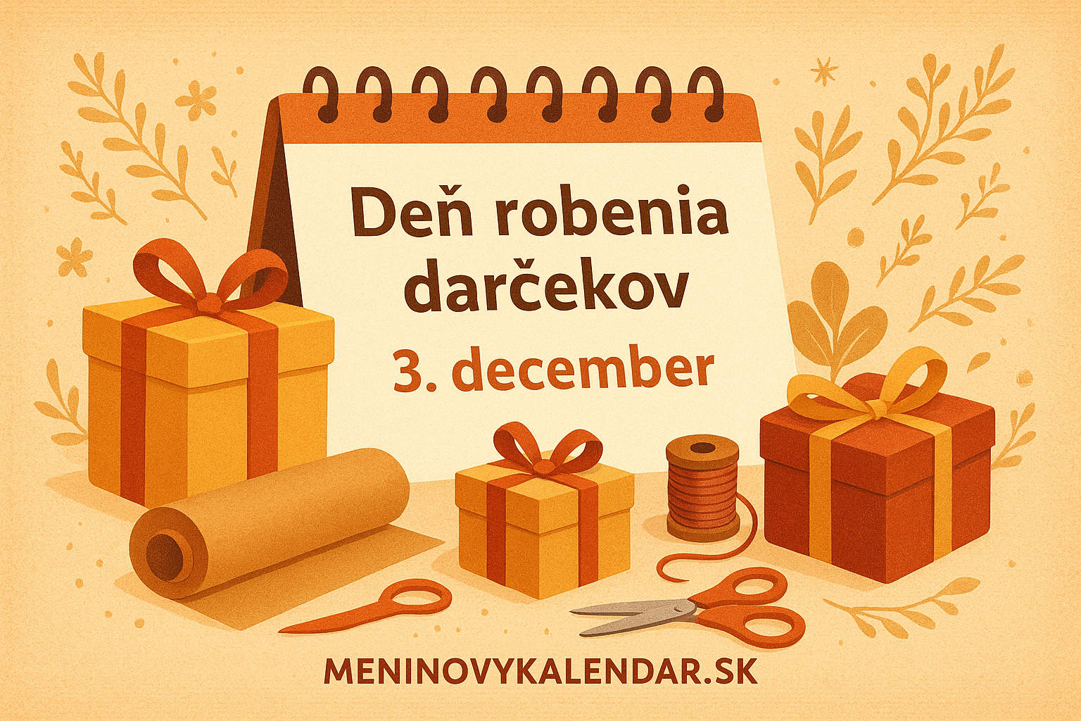 🎁 Deň robenia darčekov – deň, keď dávame čas, lásku a tvorivosť 💝 (3. december)