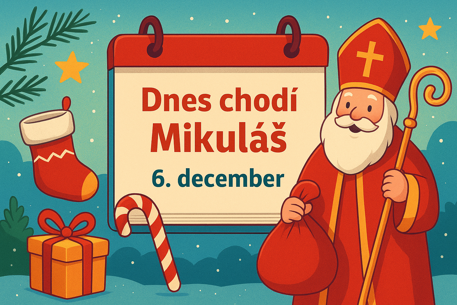 🎅 Dnes chodí Mikuláš – čarovný deň plný radosti, dobroty a tradícií ✨ (6. december)