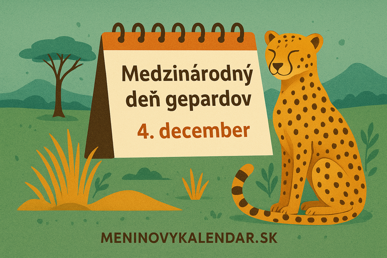 Medzinárodný deň gepardov 🐆🌍 – sviatok najrýchlejšieho tvora planéty (4. december)