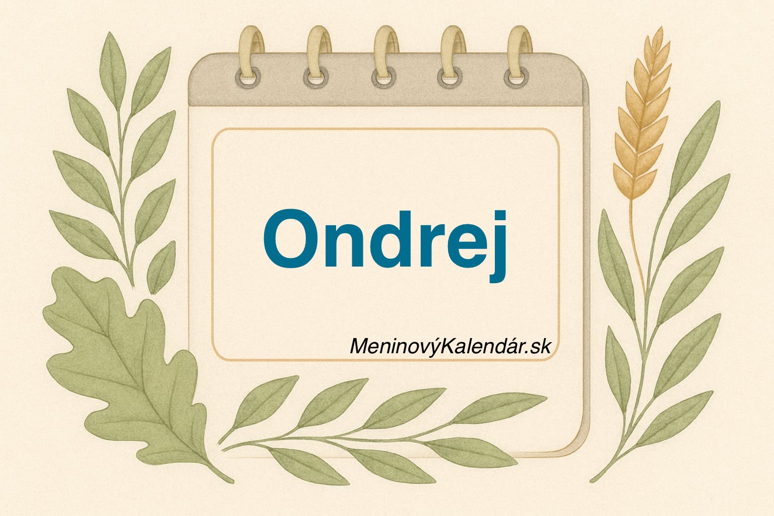 📅 Kedy má meniny Ondrej?