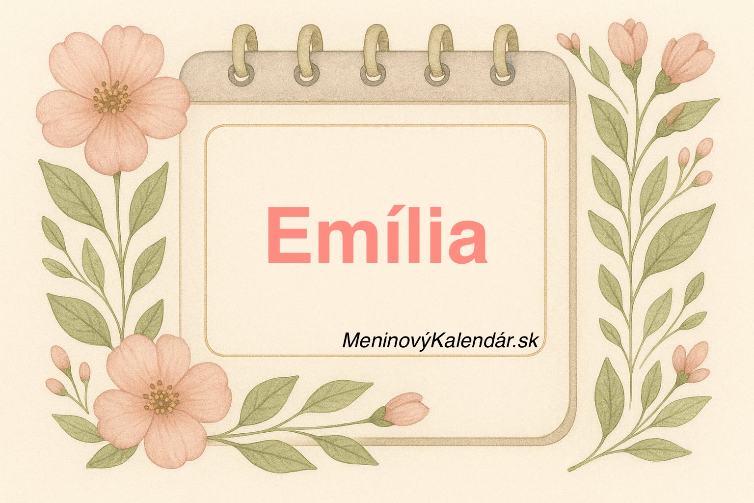 📅 Kedy má meniny Emília?