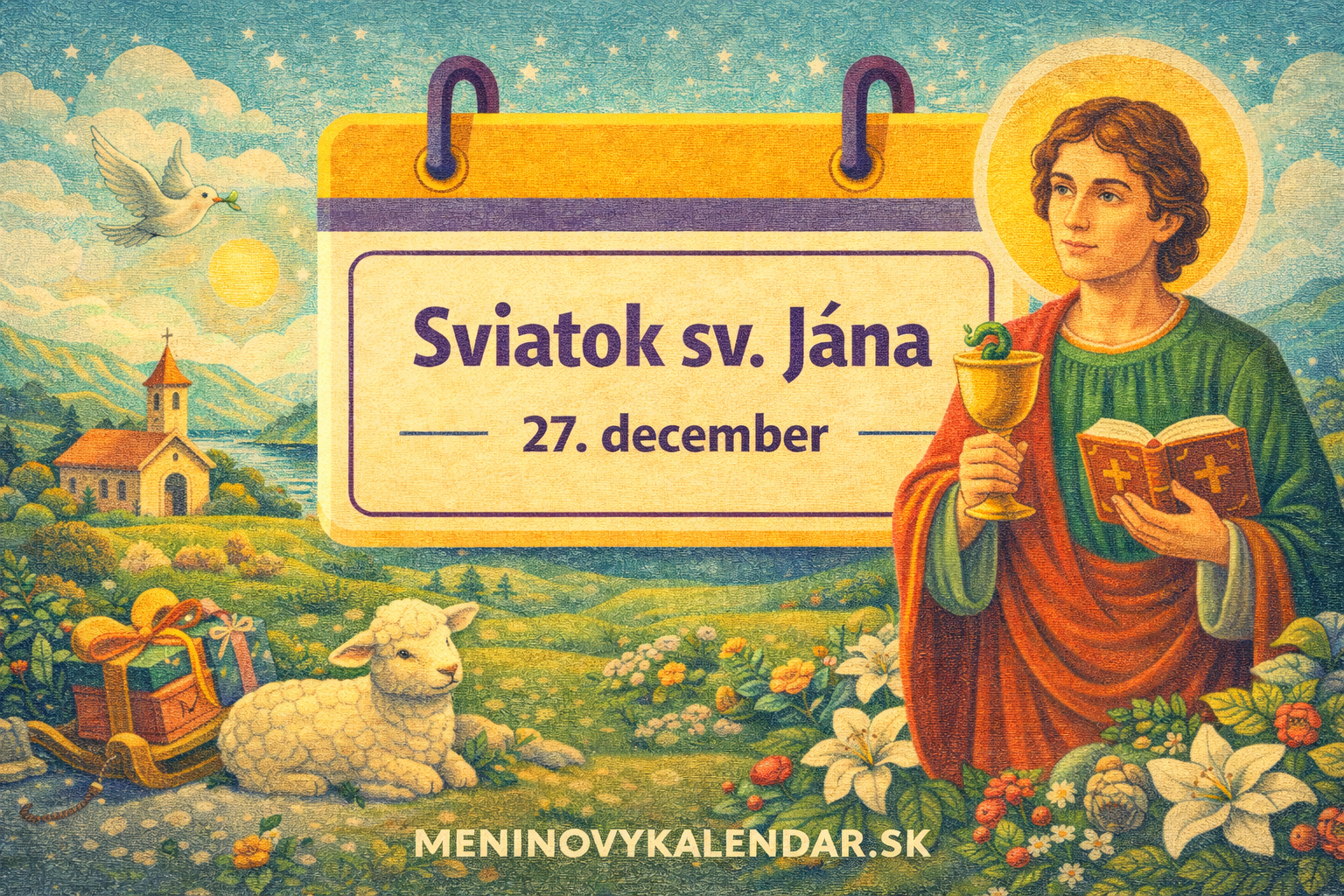 Sviatok sv. Jána – apoštol lásky a hlbokého duchovného posolstva ✝️📖 (27. december)