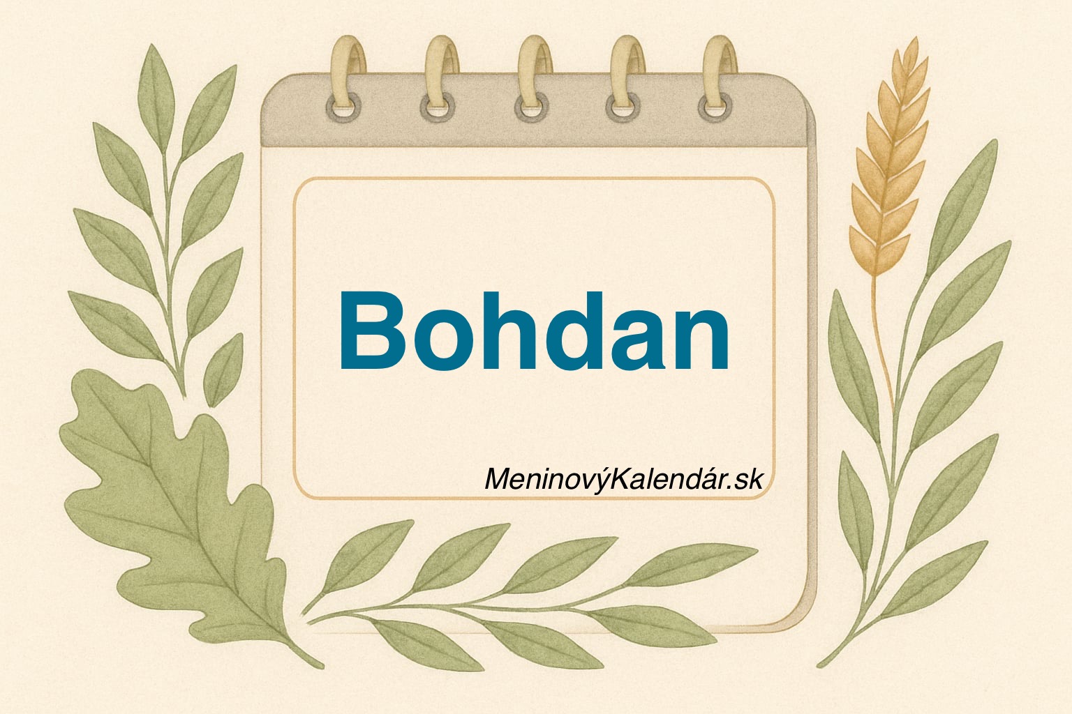 🌟 Kedy má meniny Bohdan?