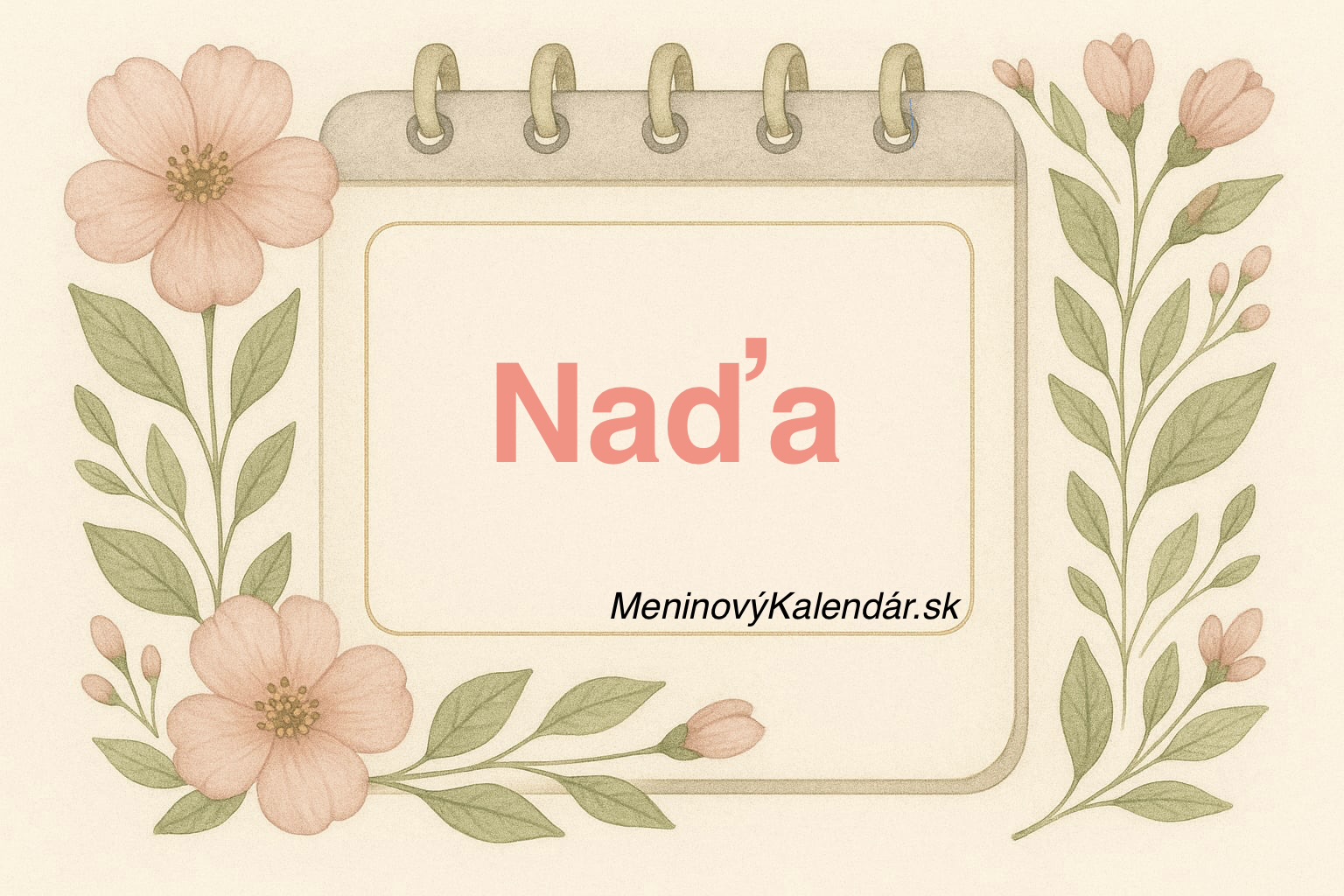 🌸 Kedy má meniny Naďa?