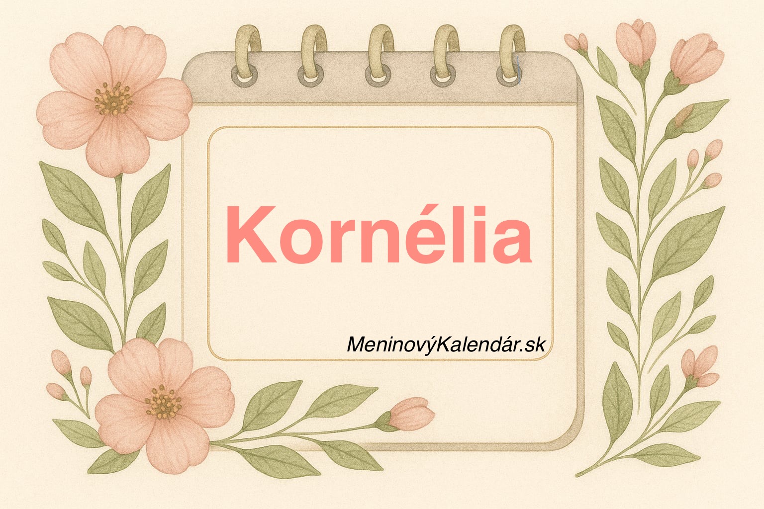 🎀 Kedy má meniny Kornélia?