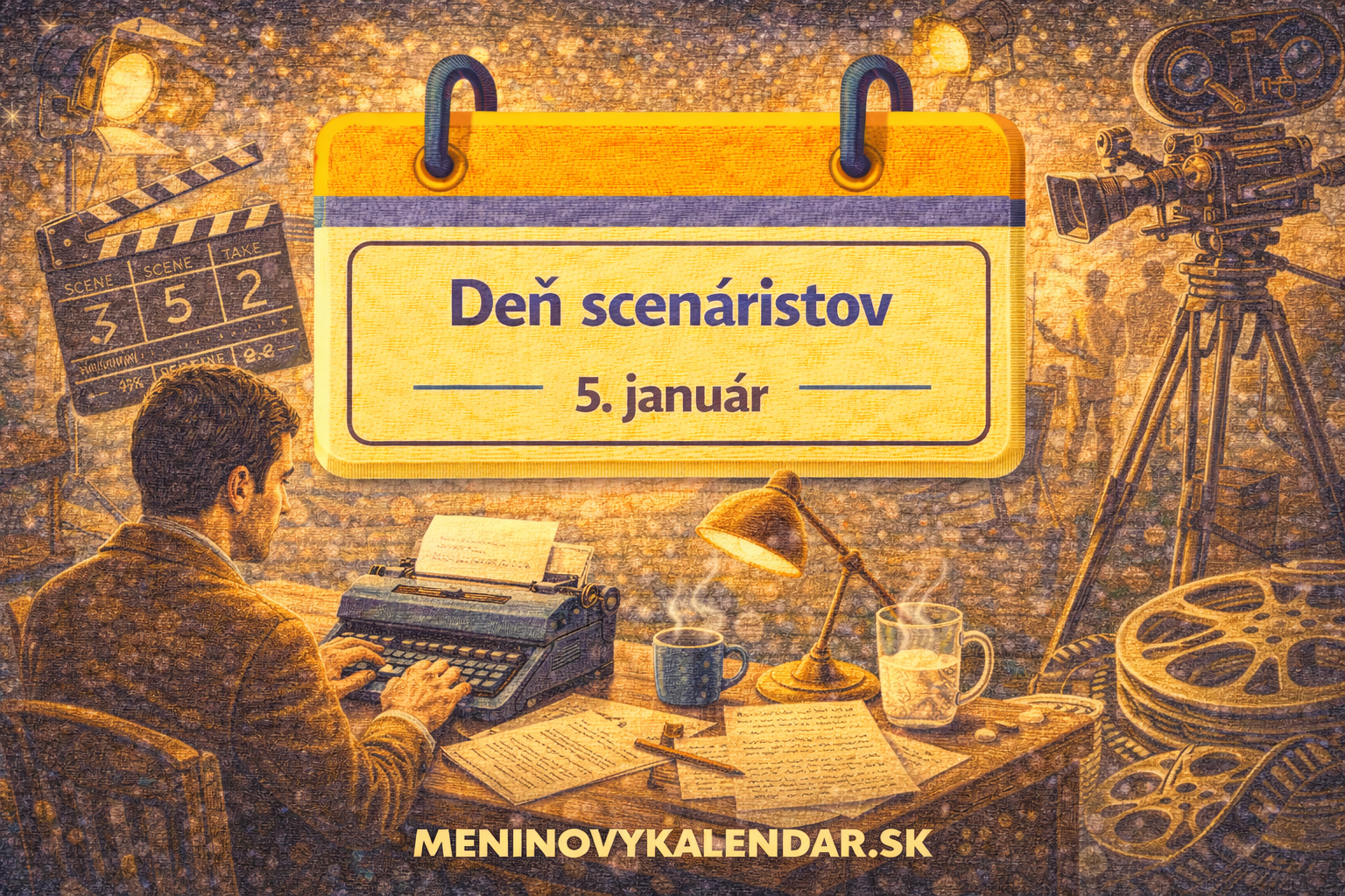 Deň scenáristov – oslava tvorcov príbehov 🎬✍️ (5. január)