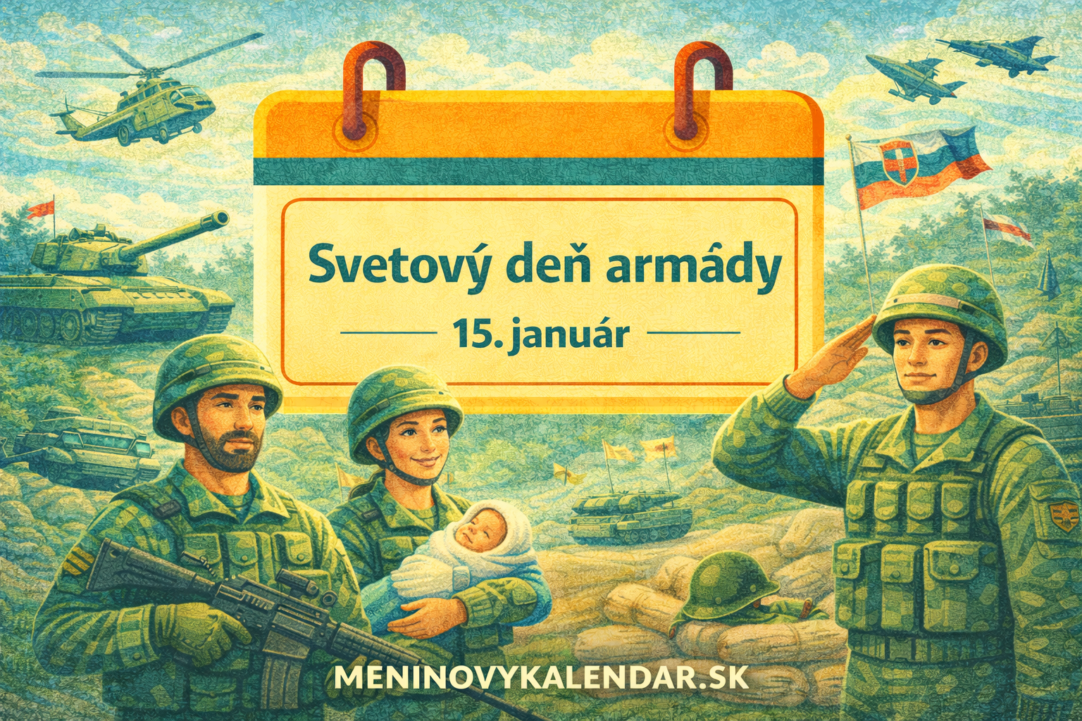 🪖 Svetový deň armády – sila, ochrana a služba spoločnosti (15. január)
