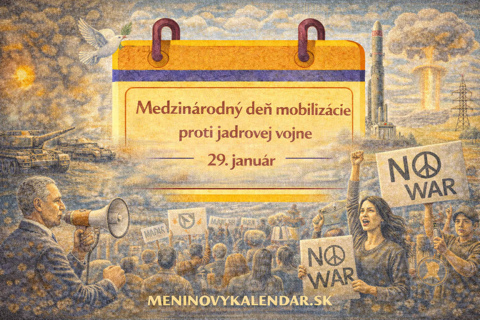Medzinárodný deň mobilizácie proti jadrovej vojne: Výzva k mieru v tieni atómu 🕊️☢️ (29. január)