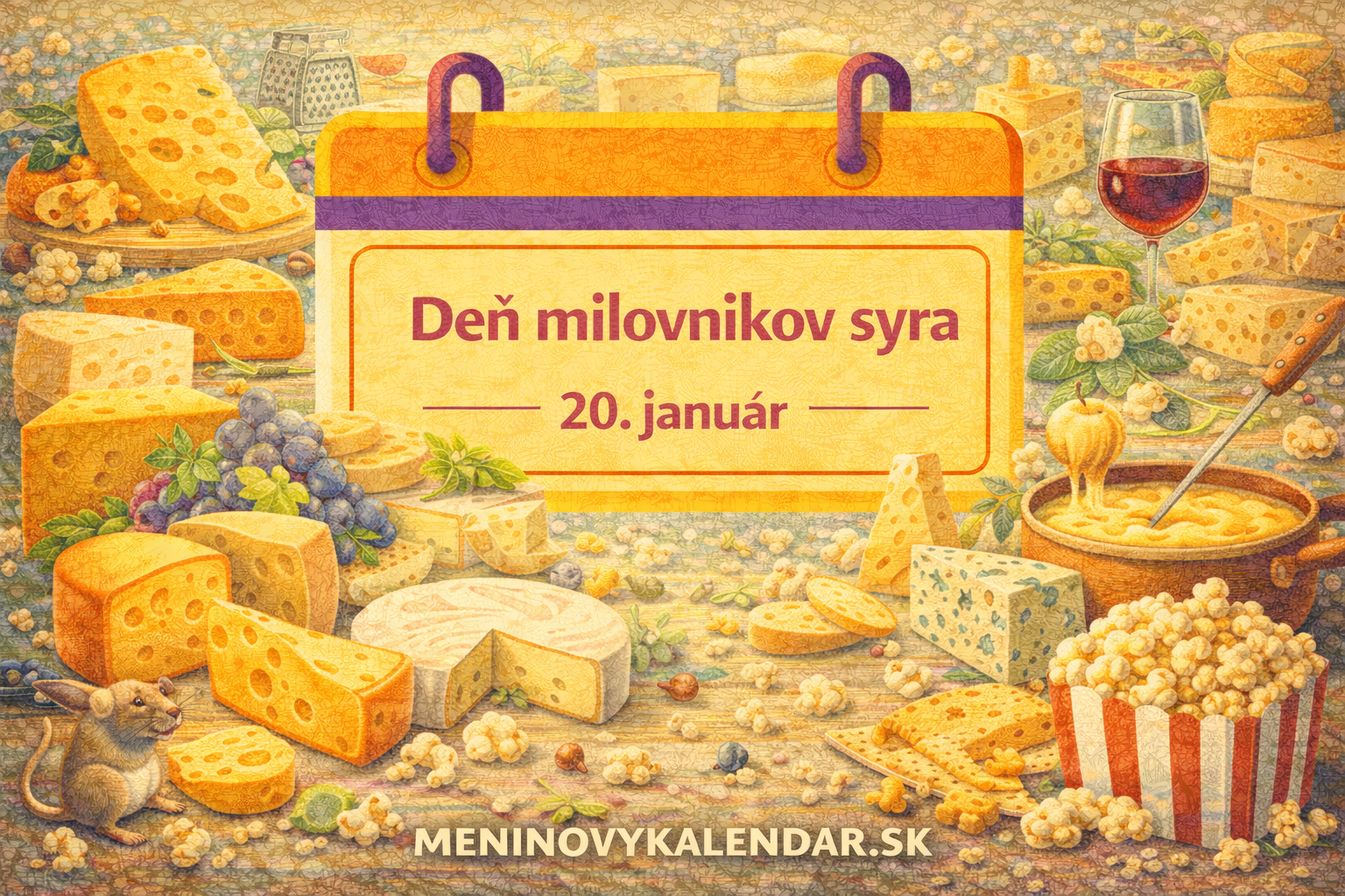 🧀 Deň milovníkov syra – oslava chuti, tradícií a radosti zo syra (20. január)