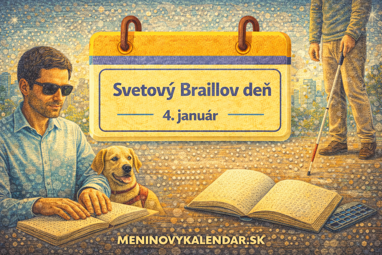 Svetový Braillov deň – oslava písma, ktoré otvára svet 🌍⠃⠗⠁⠊⠇⠇⠑ (4. január)