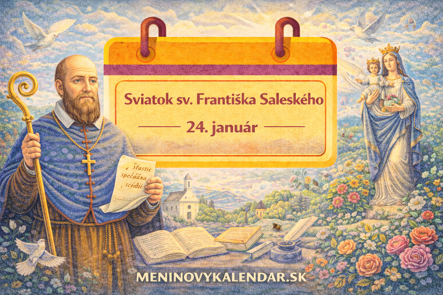 Sviatok sv. Františka Saleského ✝️ – patrón komunikácie, novinárov a duchovnej miernosti (24. január)