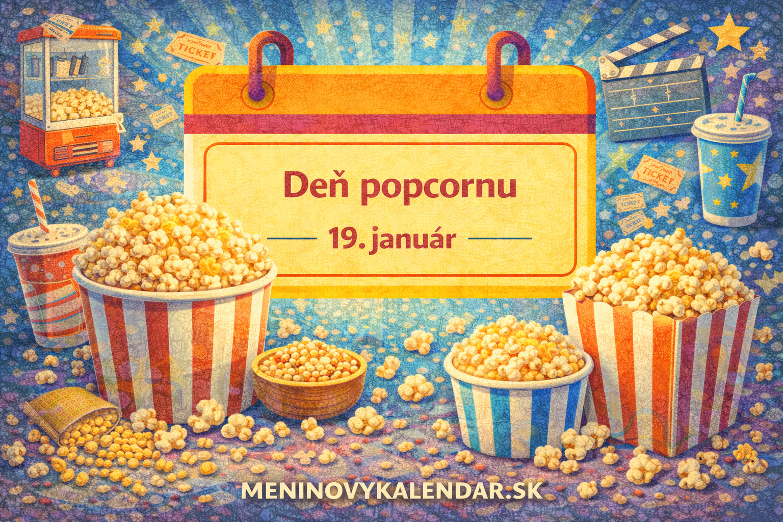 🍿 Deň popcornu – chrumkavá oslava obľúbenej pochúťky (19. január)