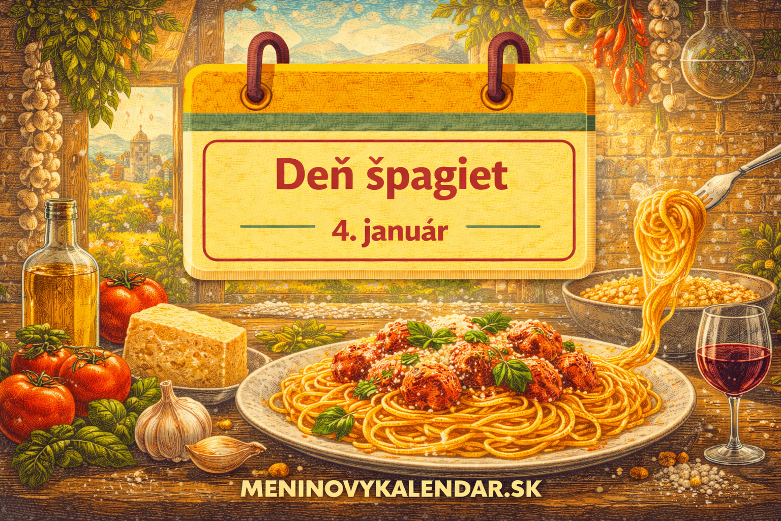 Deň špagiet – oslava najznámejších cestovín sveta 🍝 (4. január)