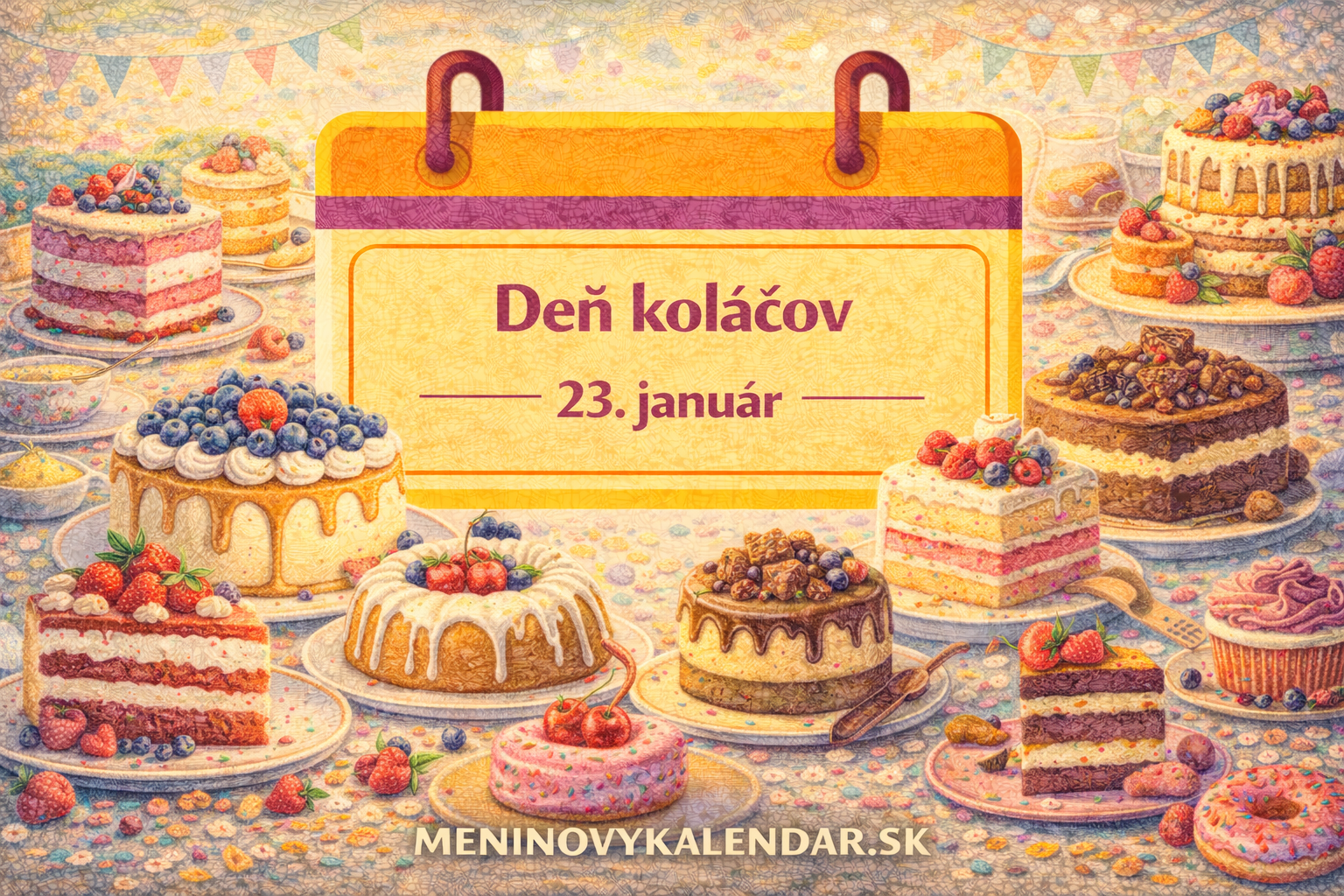 Deň koláčov 🍰 – sladká oslava tradícií, chutí a radosti (23. január)