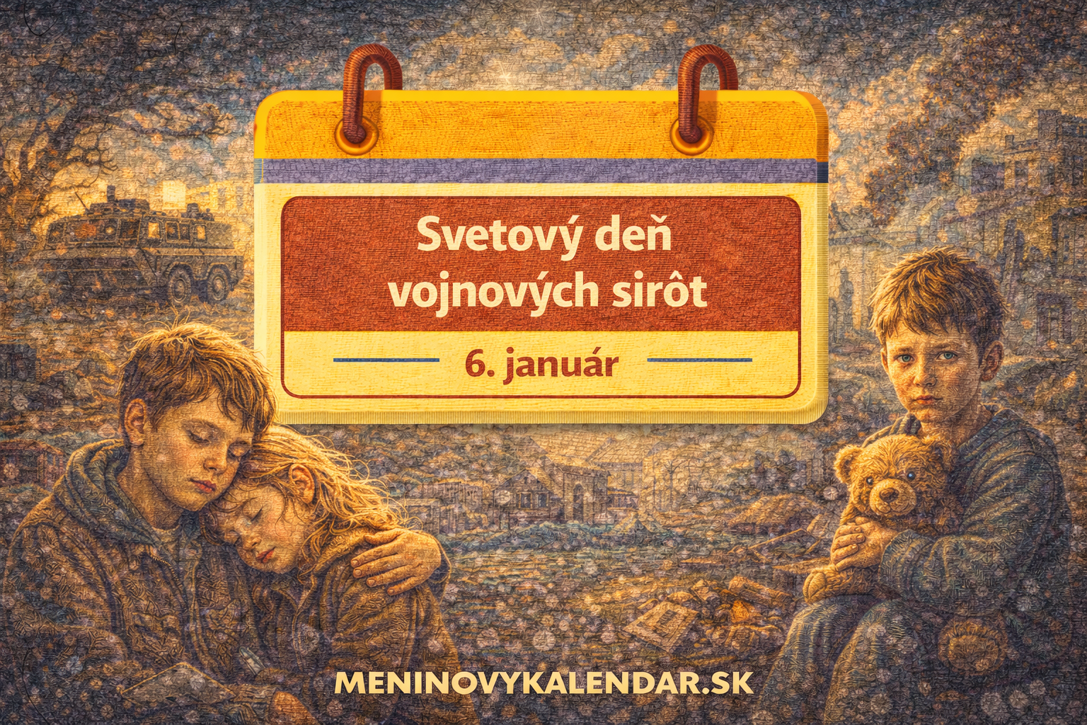 Svetový deň vojnových sirôt 🌍🕊️ (6. január)