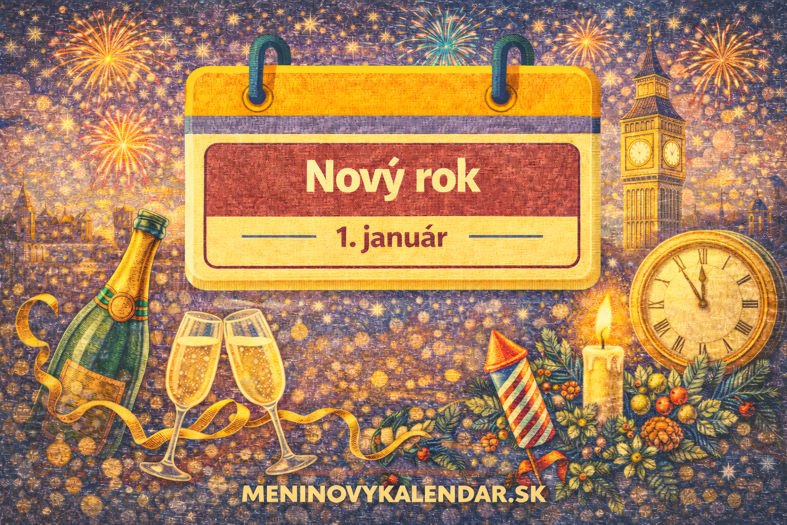 🎆 Nový rok – symbol nových začiatkov, nádeje a plánov 🎆 (1. január)