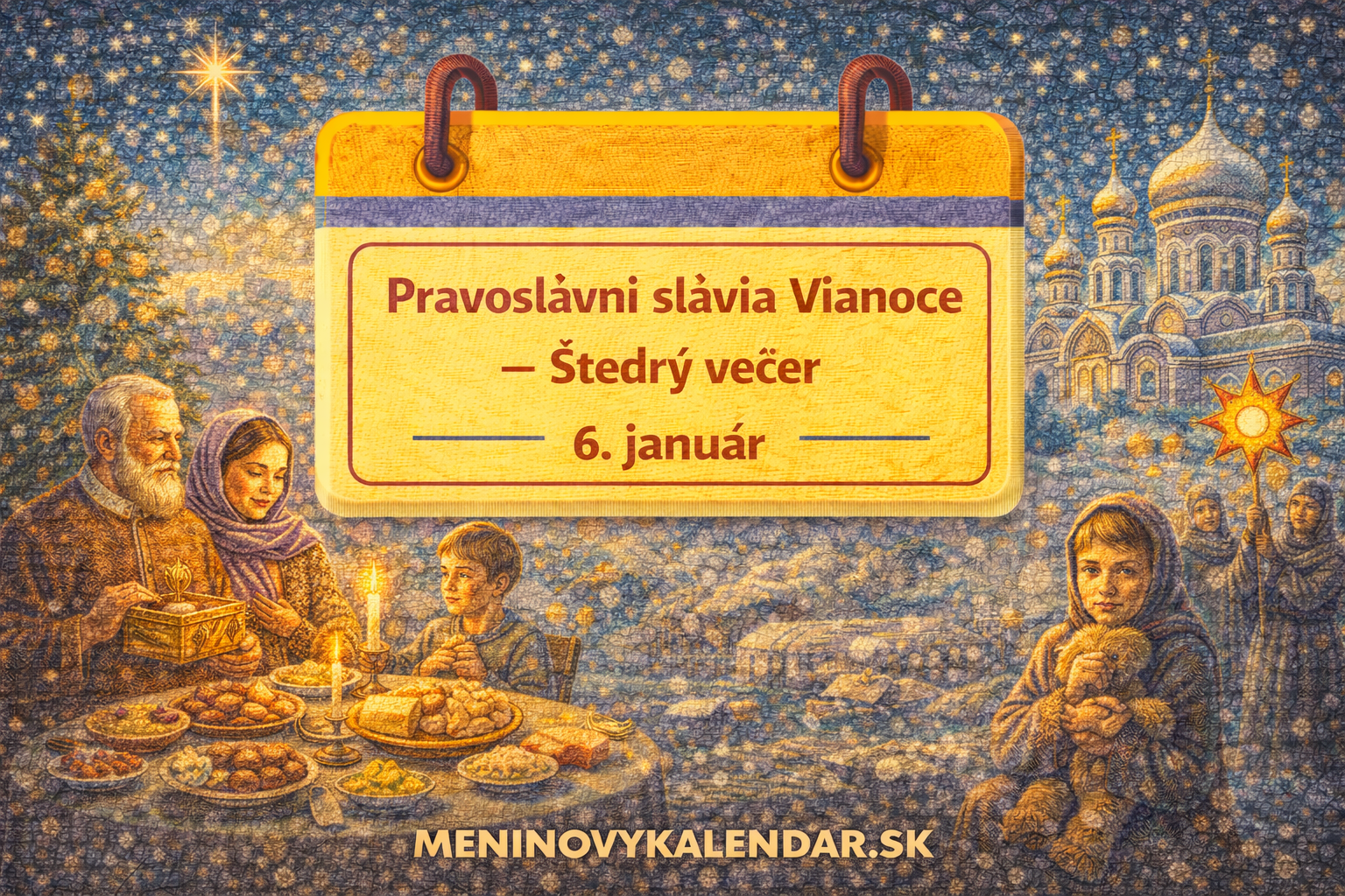 Pravoslávni slávia Vianoce – Štedrý večer (6. január) ✝️🎄