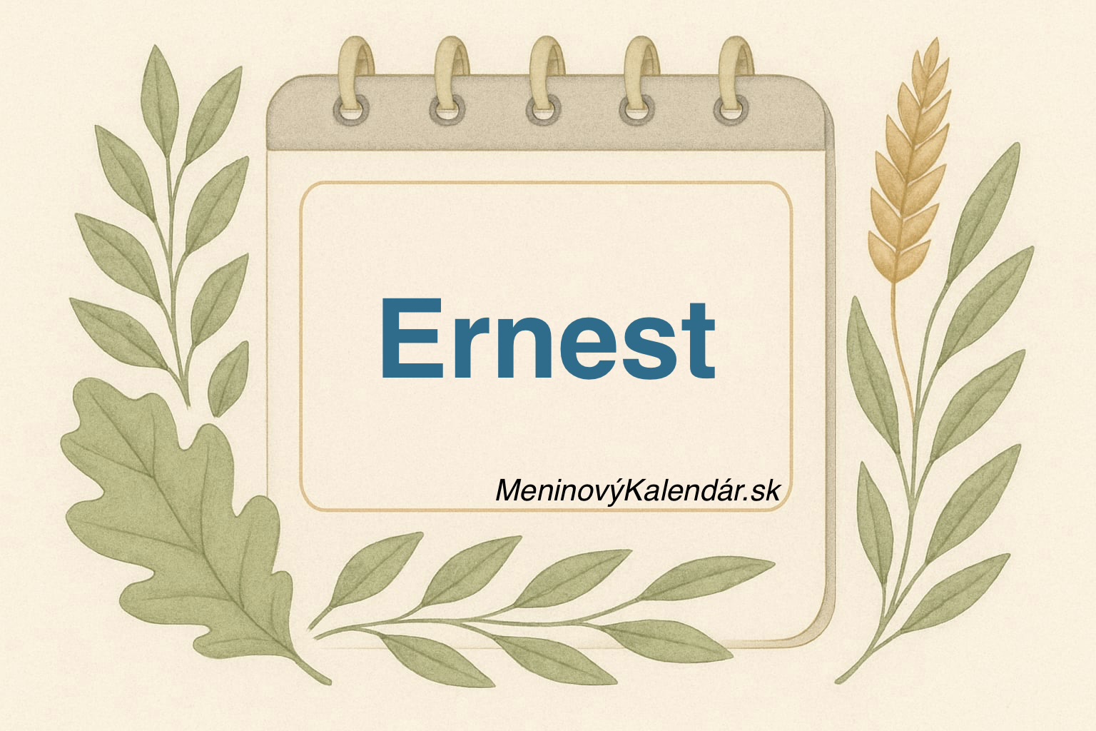 🎉 Kedy má meniny Ernest?
