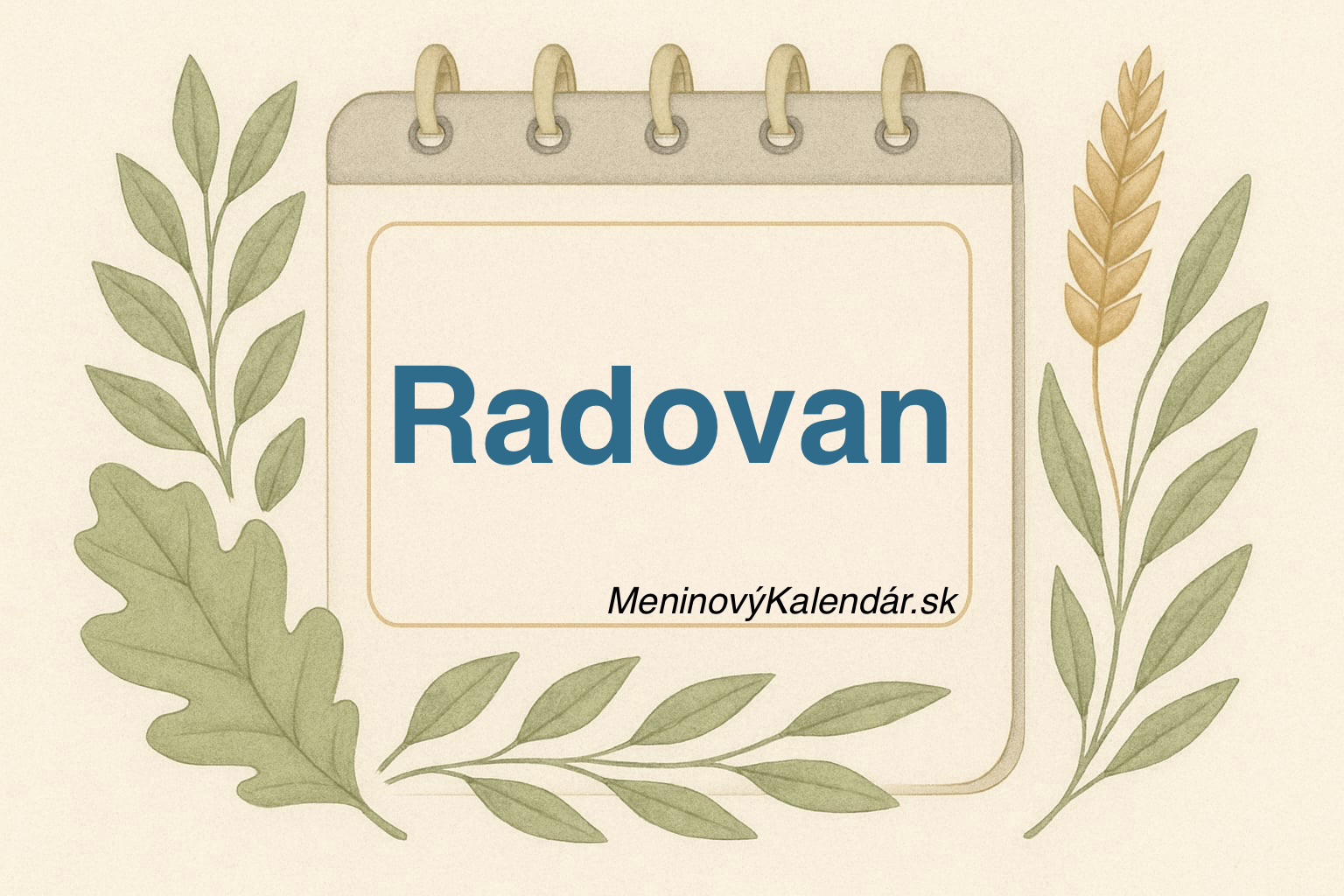 🎉 Kedy má meniny Radovan?