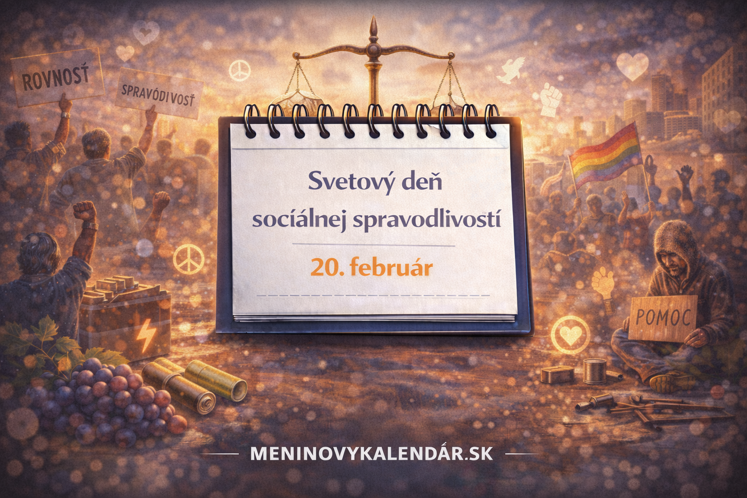 Svetový deň sociálnej spravodlivosti: Viac než len sen o spravodlivejšom svete 🌍🤝⚖️ (20. február)