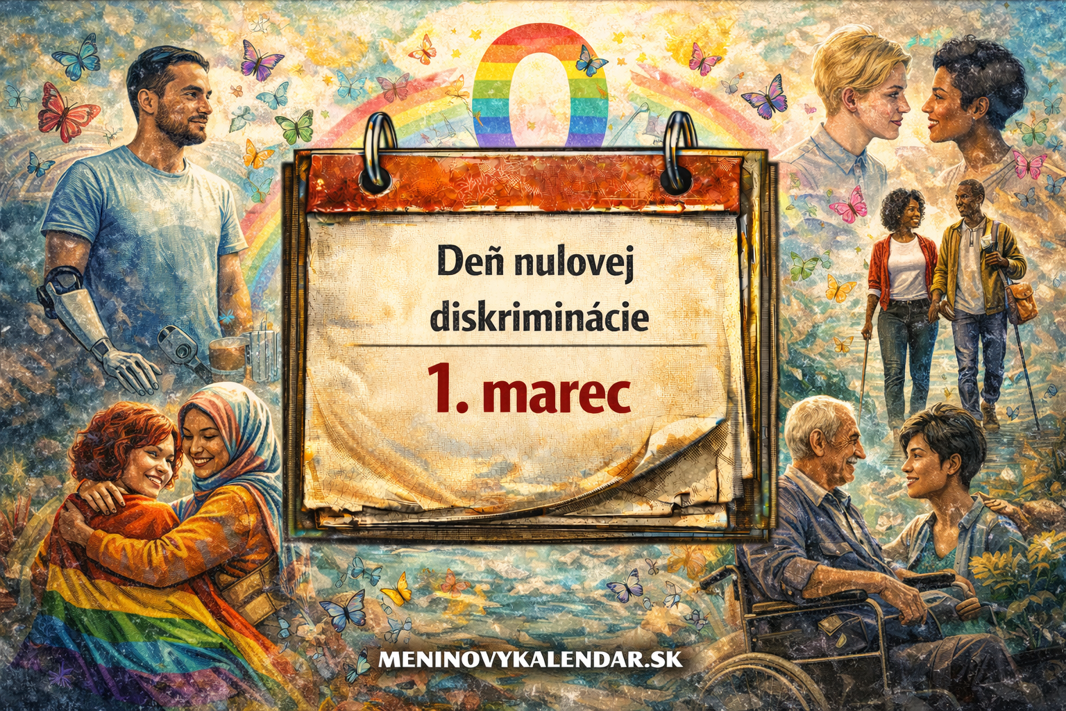 Deň nulovej diskriminácie: Svet, v ktorom žiari každý bez rozdielu 🦋🌈🌍 (1. marec)