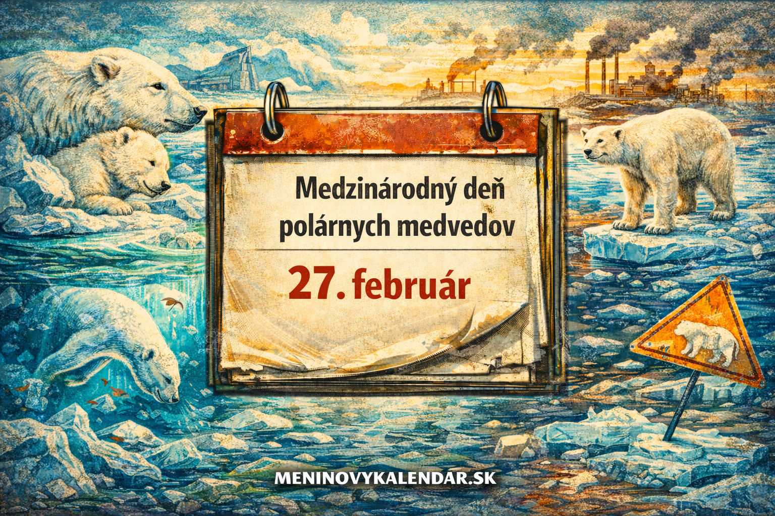 Medzinárodný deň polárnych medveďov: Kráľ Arktídy na tenkom ľade ❄️🐻❄️👑 (27. február)