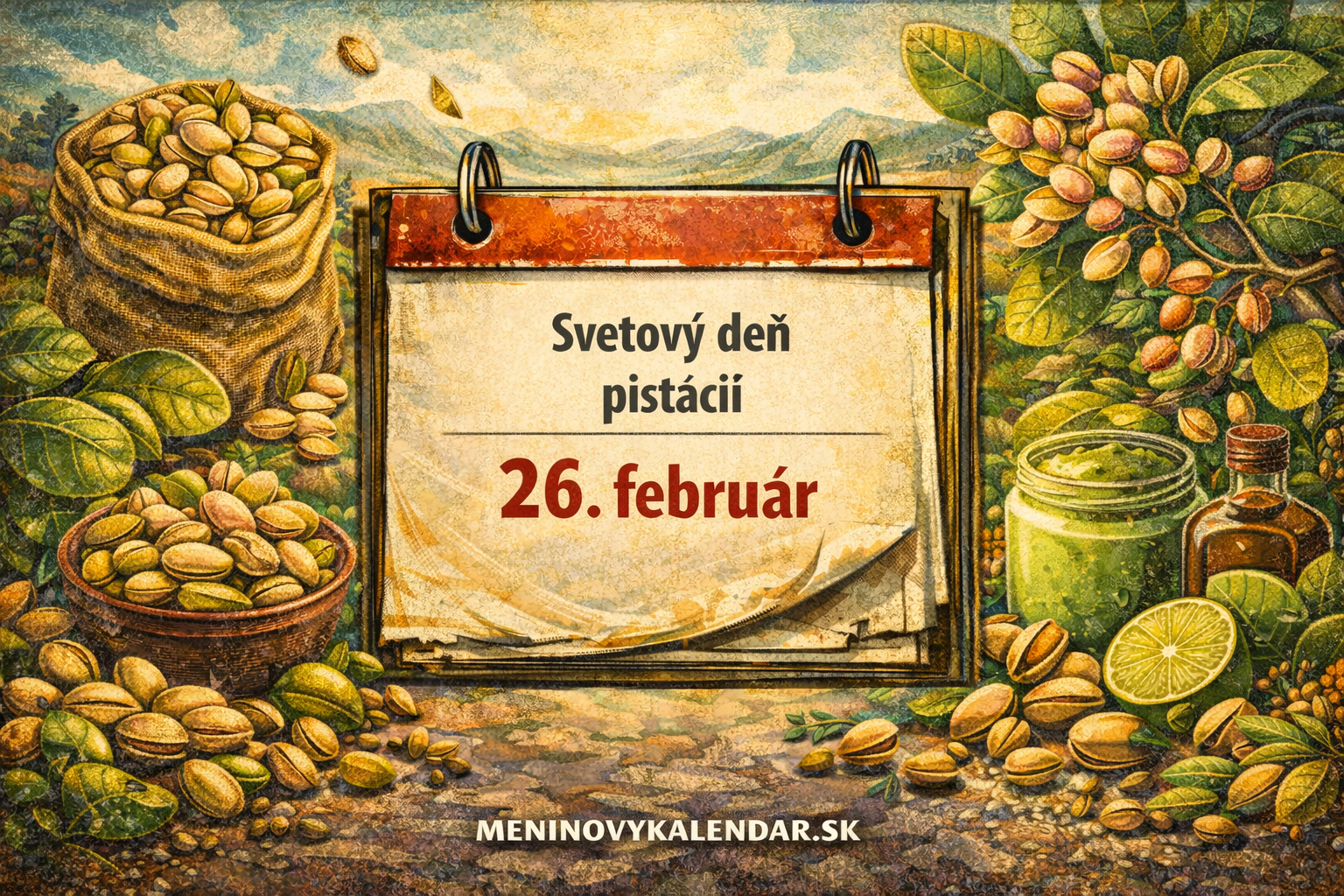 Svetový deň pistácií: Oslava „zeleného zlata“ a jeho benefitov pre naše zdravie 💚🥜✨ (26. február)