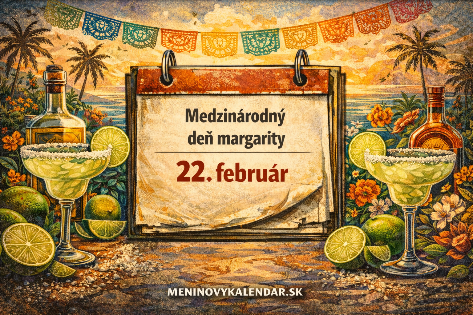 Medzinárodný deň Margarity: Oslava najobľúbenejšieho koktailu s príchuťou Mexika 🍸 (22. február)