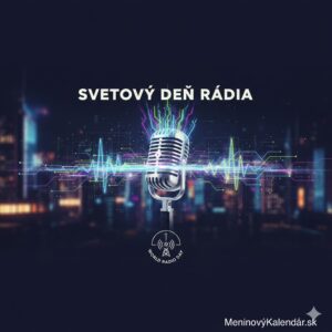 <img src="cesta-k-obrazku.jpg"
alt="Moderný dizajn k Svetovému dňu rádia: v strede je strieborný retro mikrofón, ktorým prechádzajú svietiace digitálne zvukové vlny na pozadí nočného mesta.">