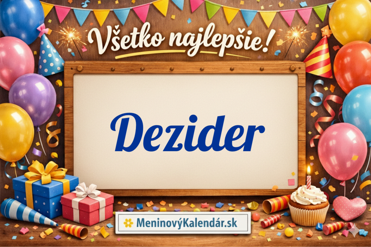 Všetko najlepšie, Dezider! 65 najkrajších prianí k meninám 🎁🥂