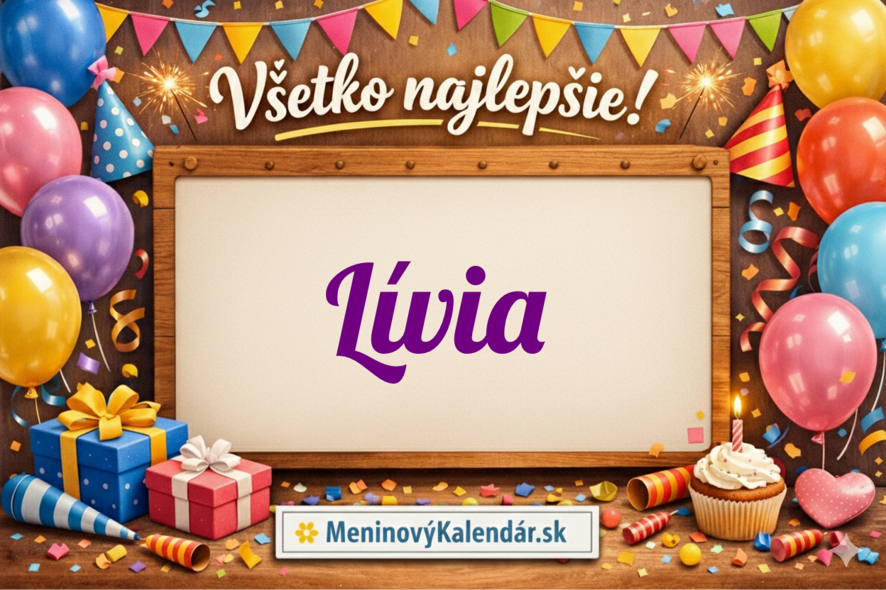 Všetko najlepšie k meninám, Lívia! 🌸 65 najkrajších prianí, význam mena a originálne tipy na darčeky ✨