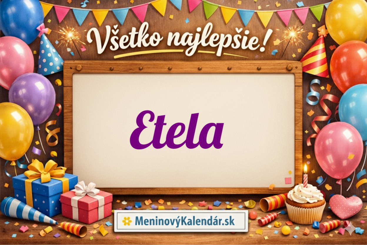 Všetko najlepšie, Etela! 🌸 65 najkrajších prianí k meninám, význam mena a originálne tipy na darčeky ✨