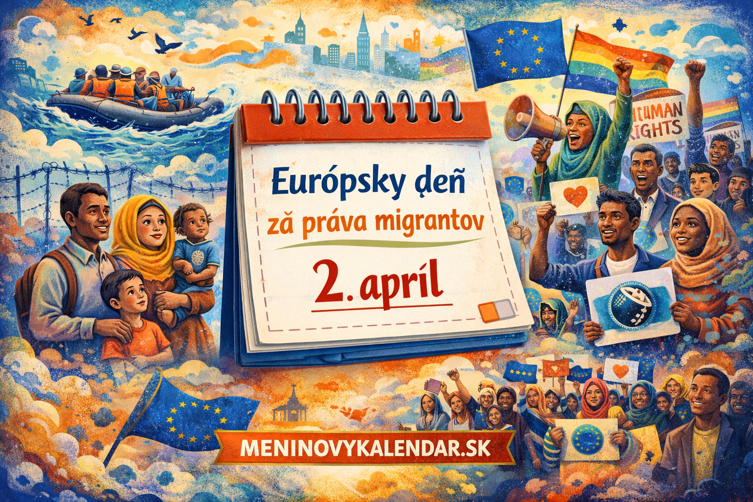 Európsky deň akcií za práva migrantov: Hlas pre dôstojnosť a ľudskosť 🌍⚖️🇪🇺 (2. apríl)