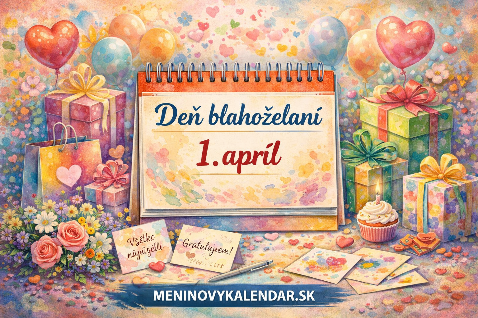 Deň blahoželaní: Sila slov, ktoré robia svet krajším miestom 💌✨🌷 (1. apríl)